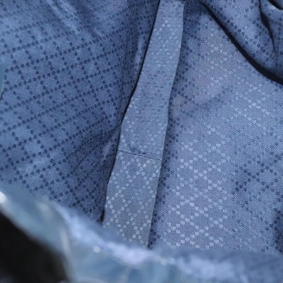 GUCCI Bamboo Hand Bag Canvas 2way Navy Silver - Picture 12 of 15